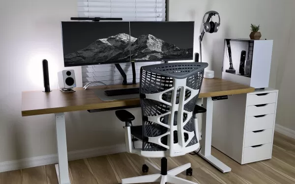 Home Office Setups 12 - The Desk Foundry - Height Adjustable Desks furniture store home office furniture setups img 2 jpg - The Desk Foundry - Height Adjustable Desks