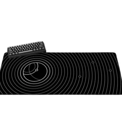 Home 11 - The Desk Foundry - Height Adjustable Desks Circular Expansion Deskpad Mousepad Black White