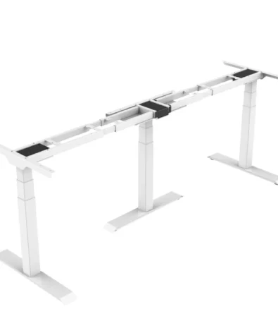 Home 3 - The Desk Foundry - Height Adjustable Desks 3 in 1 Height Adjustable Desk / Standing Desk - Image White - Length Mode