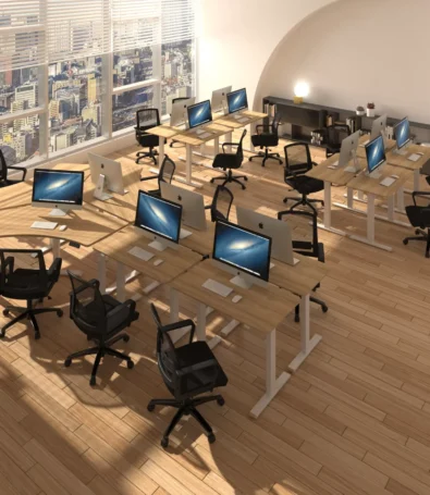 Office/Commercial Dual Benching Desk - Standing Desks - Main Image